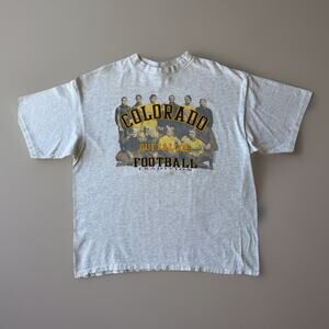 Vintage Colorado Buffaloes Shirt XL Gray 90s Sportswear Deion Sanders Football